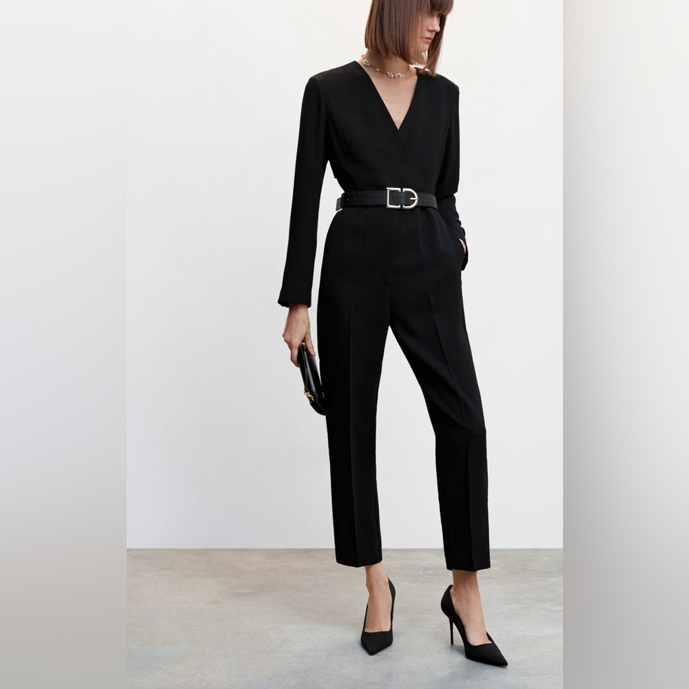 Mango jumpsuit with belt. NWT XS